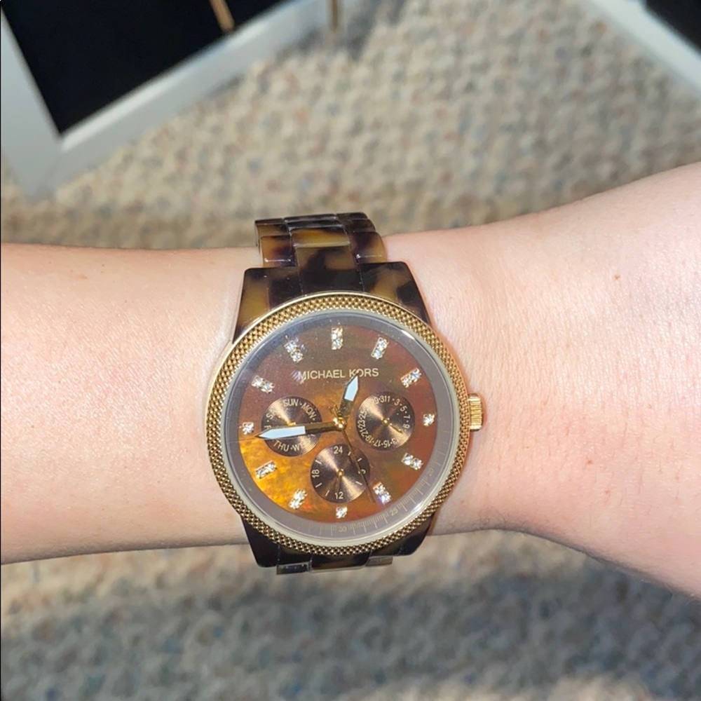 Michael Kors Tortoise shell watch